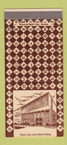 Matchbook Cover - League City State Bank League City TX 30 Strike