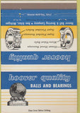 Matchbook Cover - Hoover Quality Balls Bearings Ann Arbor MI 40 Strike