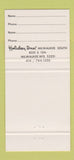 Matchbook Cover - Spice Rack Water Hole Holiday Inn Milwaukee WI 30 Strike