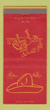 Matchbook Cover - Fred Harvey Cowboy hotels sohps 30 Strike