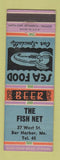 Matchbook Cover - The Fish Net Bar Harbor ME low phone #