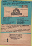 Matchbook Cover - Shafer Bearing Corp Downers Grove IL 40 Strike