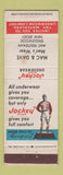 Matchbook Cover - Jockey Underwear Mac & Dave Englewood NJ