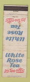Matchbook Cover - White Rose Tea WEAR