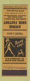 Matchbook Cover - Avenue Shoe Factory Mathis Terry Says girlie Jacksonville FL