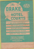 Matchbook Cover - Drake Hotel Courts Nashville TN 40 Strike