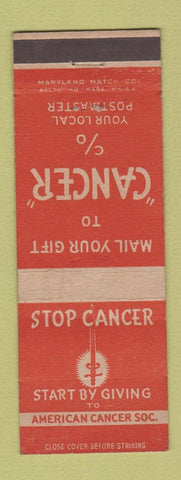 Matchbook Cover - American Cancer Society