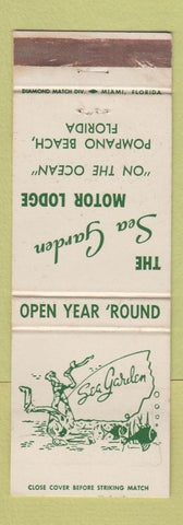 Matchbook Cover - Sea Garden Motor Lodge Pompano Beach FL