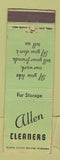 Matchbook Cover - Allen Cleaners Bronx NY
