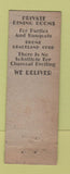 Matchbook Cover - Isbell's Restaurant Chicago IL WORN