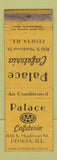 Matchbook Cover - Palace Cafeteria Peoria IL WORN
