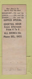 Matchbook Cover - Glass Kitchen Restaurant Chicago IL girlie
