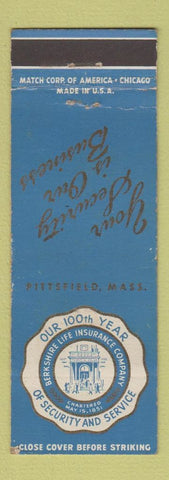 Matchbook Cover - Berkshire Life Insurance