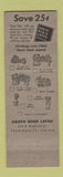 Matchbook Cover - South Bend Tools Lathes Drill Presses Bench Shapers IN