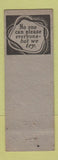 Matchbook Cover - Roy Chiles Watch Repair Indianapolis IN