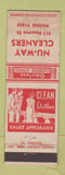 Matchbook Cover - Nu Way Cleaners WEAR