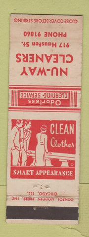 Matchbook Cover - Nu Way Cleaners WEAR