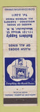 Matchbook Cover - Builders Supply Manchester NH doors mouldings