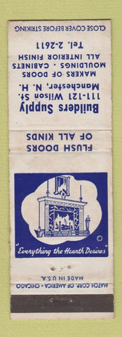 Matchbook Cover - Builders Supply Manchester NH doors mouldings