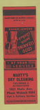 Matchbook Cover - Marty's Dry Cleaning Chicago IL RED