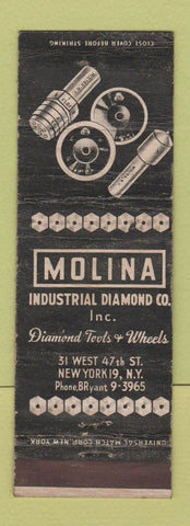 Matchbook Cover - Molina Industrial Diamond New York City WORN
