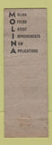 Matchbook Cover - Molina Industrial Diamond New York City WORN