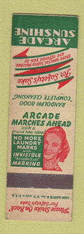 Matchbook Cover - Arcade Sunshine Laundry