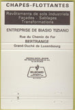Matchbook Cover - De Biasio Tiziano Luxembourg 40 Strike