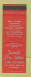 Matchbook Cover - Tassi's Sky Way Lounge Restaurant Cleveland OH
