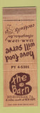 Matchbook Cover - The Barn Buckingham PA WORN