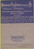 Matchbook Cover - Madison Electric Co Detroit MI 40 Strike