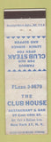Matchbook Cover - The Club House New York City