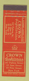 Matchbook Cover - Crown Cafeterias New York City