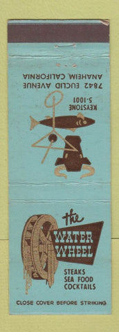 Matchbook Cover - The Water Wheel Restaurant Anaheim CA
