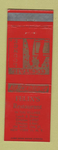 Matchbook Cover - Felix's Restaurant New York City WEAR