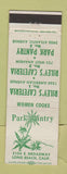 Matchbook Cover - Park Pantry Long Beach CA Riley's Cafeteria WEAR