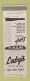 Matchbook Cover - Luby's Cafeterias Dallas TX