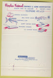 Matchbook Cover - Peoples Federal Savings Loan bank Sidney OH 40 Strike