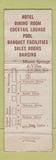 Matchbook Cover - Miami Springs Villas FL Flamingo
