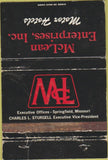 Matchbook Cover - McLean Enterprises Motor Hotels Howard Johnson WORN 40 Strike