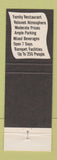 Matchbook Cover - Holiday House Restaurant Dumfries VA