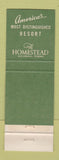 Matchbook Cover - The Homestead Hot Springs VA