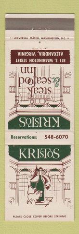 Matchbook Cover - Kristos Restaurant Alexandria VA