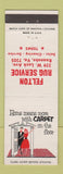 Matchbook Cover - Felton Rug Service Roanoke VA