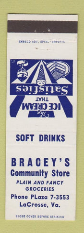 Matchbook Cover - Bracey's Community Store LaCrosse VA