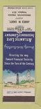 Matchbook Cover - Atlantic Life Insurance James Casey Bridgewater VA