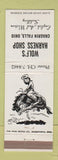 Matchbook Cover - Wolf's Harness Shop Chagrin Falls OH saddles