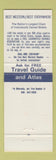 Matchbook Cover - Trails End Motel Abilene KS Best Western