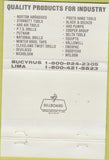 Matchbook Cover - Siferd Hossellman Industrial Supply Lima Bucyrus OH 40 Strike