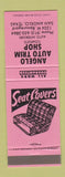 Matchbook Cover - Angelo Auto Trim Shop Seat Covers San Angelo TX